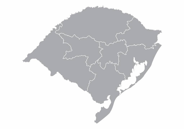 Regiony regionu Rio Grande do Sul - Wektor, obraz