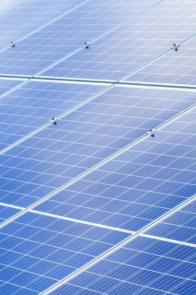 Solar panels background. Photovoltaic renewable energy source - Foto, afbeelding