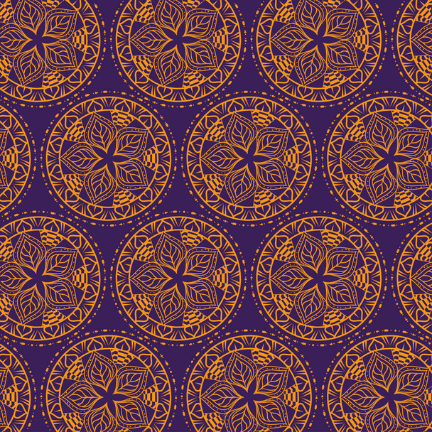 kolorowe i okrągłe mandale tła wzór - Wektor, obraz
