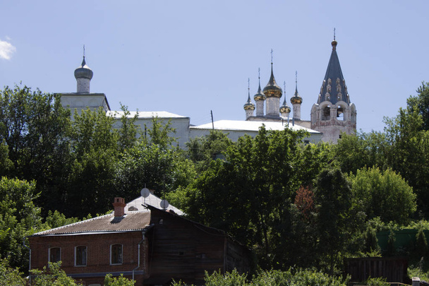 Panorama of Gorokhovets in Russia on a clear summer day - Fotó, kép