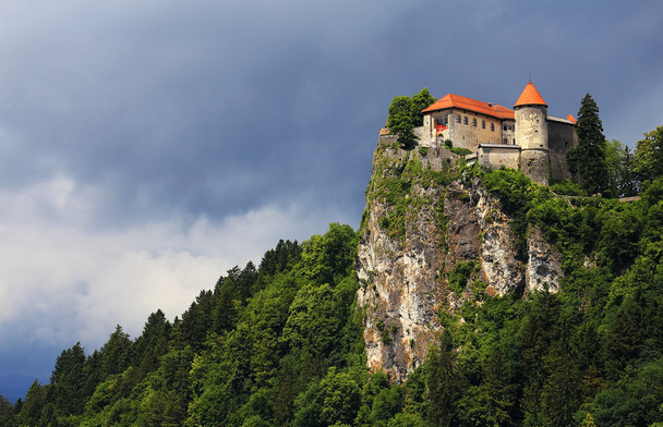 Középkori vár, Bled, Szlovénia, Európa - Fotó, kép