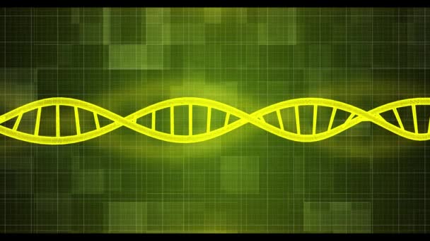 Dijital DNA bilgisayar ekran arka plan animasyon. 4k Hareketli Grafik arka plan. - Video, Çekim