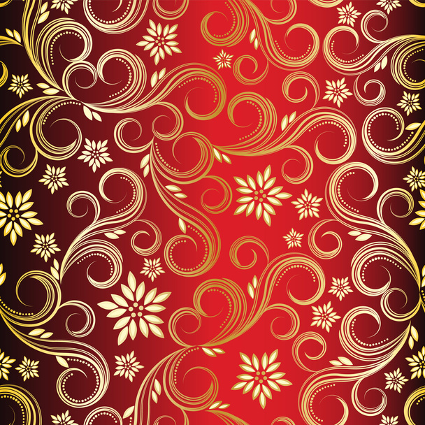 Seamless floral background - Vector, Image