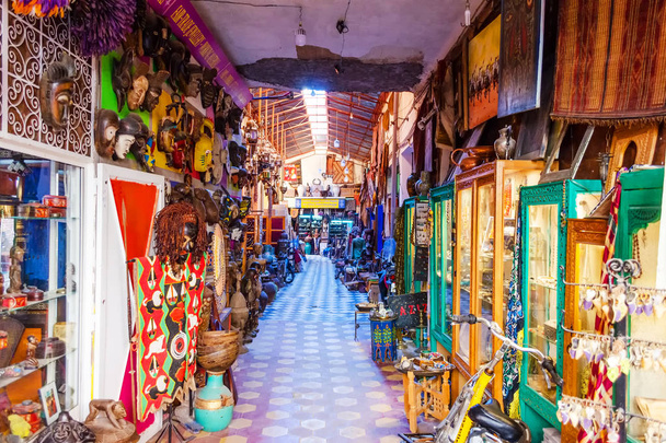 schöner Souvenirladen in Marrakesch, Marokko Reisen - Foto, Bild