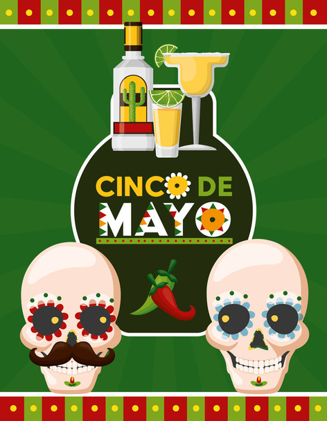 メキシコ｜cinco de mayo - ベクター画像