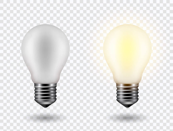 Light bulb vector illustration. - Вектор,изображение