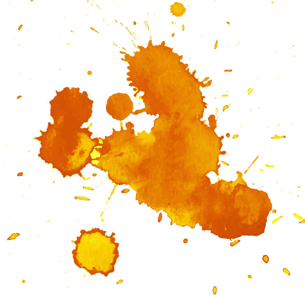 Πολύχρωμο αφηρημένη υδατογραφία υφή λεκέ με πιτσιλιές και πιτσιλιές. Σύγχρονη δημιουργική ακουαρέλα φόντο για μοντέρνο σχεδιασμό. - Διάνυσμα, εικόνα