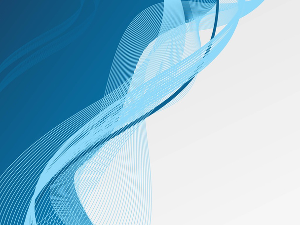 abstraktní modrá vlna pozadí - Vektor, obrázek