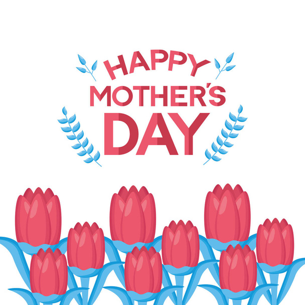 День матери цветы - Вектор,изображение