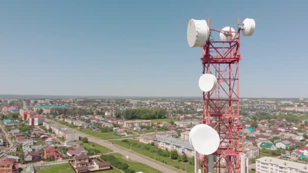 Torre celular. Comunicaciones municipales. Disparo aéreo
 - Metraje, vídeo