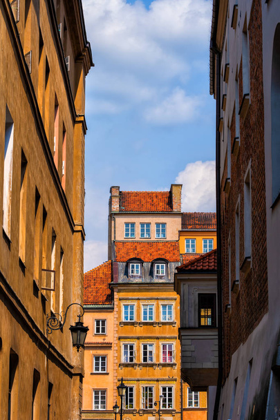 Old Town Houses of Warsaw in Poland - Photo, Image