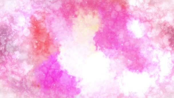 Watercolor colorful splatter. Abstract ink background. Hand drawn watercolor background. Loop CG Animation. - Footage, Video