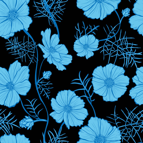 floral seamless pattern - Vector, Image