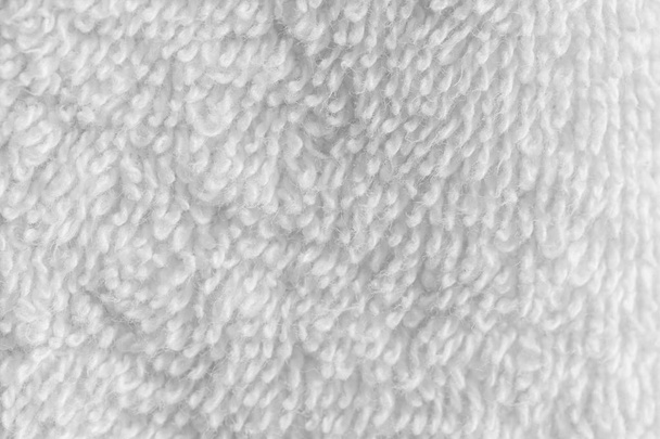 weiße flauschige Textur im Makromodus - Foto, Bild