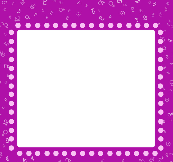 Pinkfarbener Astro-Hintergrund mit leerem Platz für Ihren Text - Foto, Bild