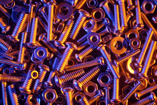 Nuts and bolts background - 写真・画像