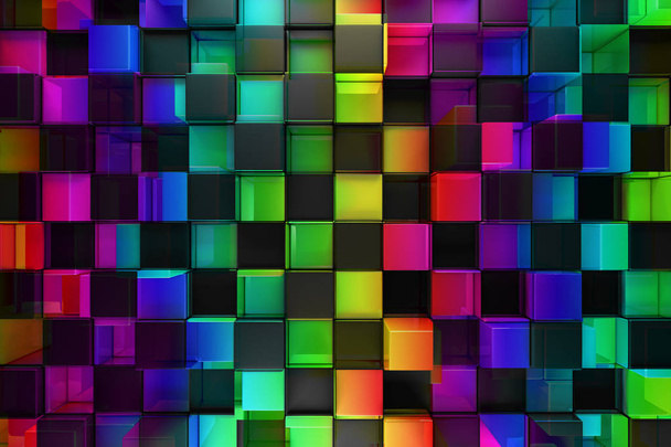 Värikkäitä lohkoja abstrakti tausta
 - Valokuva, kuva
