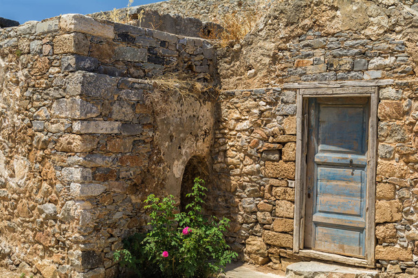 Spinalonga island architecture in Elounda bay of Crete island in Greece - Photo, Image
