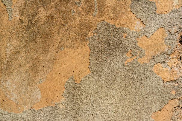 Texture, wall, concrete, it can be used as a background. Wall fragment with scratches and cracks - Foto, imagen
