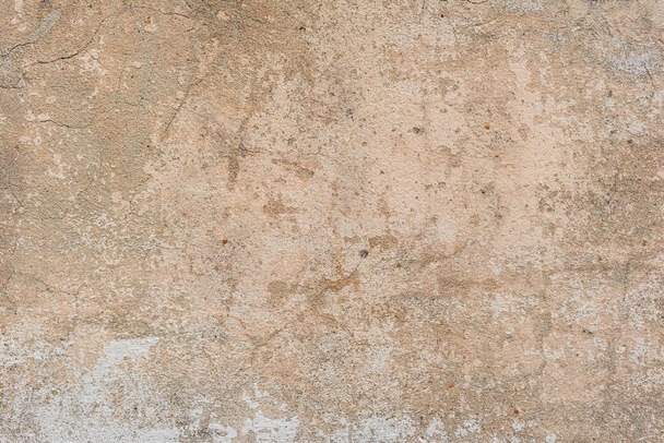 Textura, pared, hormigón, se puede utilizar como fondo. Fragmento de pared con arañazos y grietas - Foto, imagen