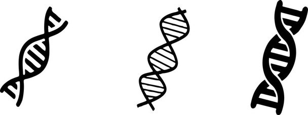 Піктограма ДНК на білому тлі
 - Вектор, зображення