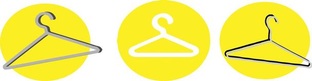 Hanger icon on white background - Vector, Image