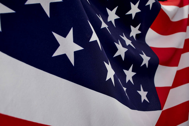 Close Up American Flag Wave - Фото, зображення