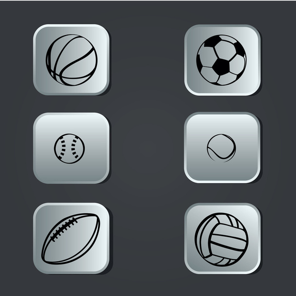 sports icons - Vetor, Imagem