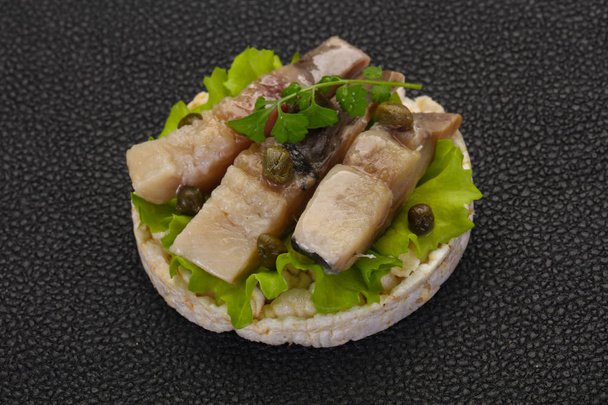 Snack with herring - Photo, Image