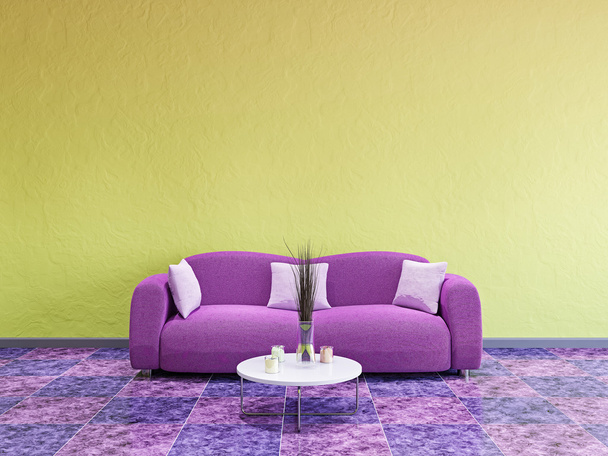Salón con sofá
 - Foto, imagen