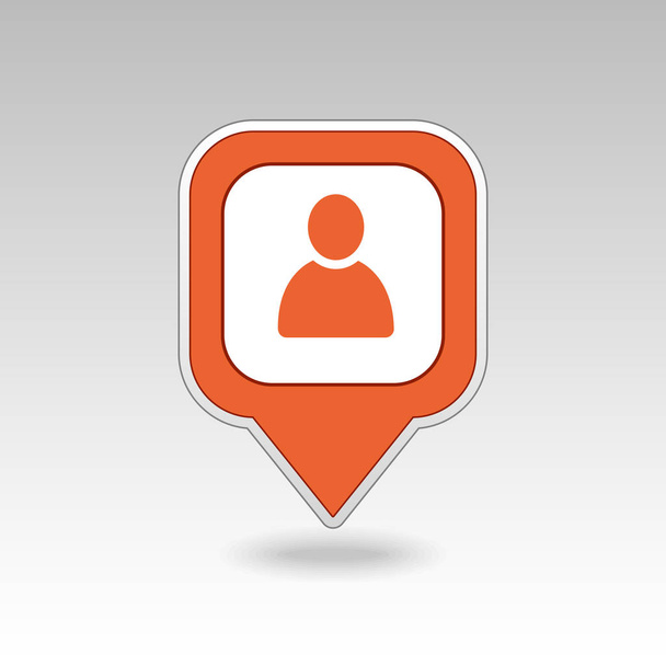 Location people pin map icon. Map pointer - Vector, Image