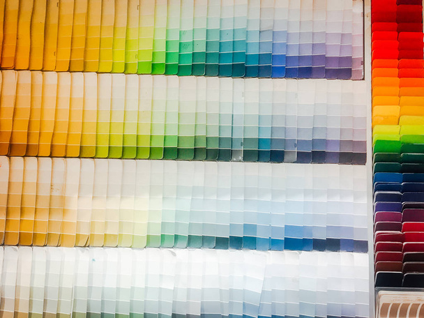 Paleta de colores, guía de muestras de pintura, catálogo de colores - Foto, Imagen