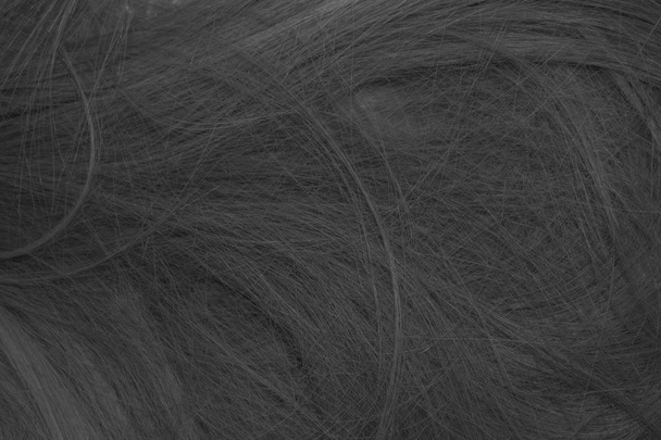 24schwarz und weiß Haarstruktur Hintergrund - Foto, Bild