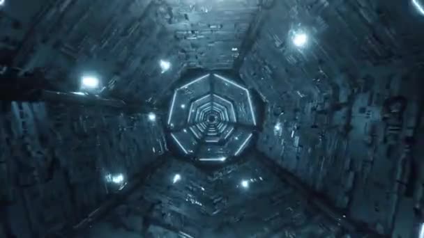 Loop Túnel de néon futurista digital
 - Filmagem, Vídeo