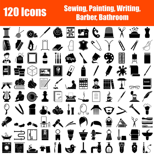 Készlet-ból 120 ikonok - Vektor, kép