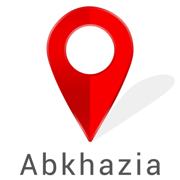 web Etiket Sticker Abhazya - Fotoğraf, Görsel