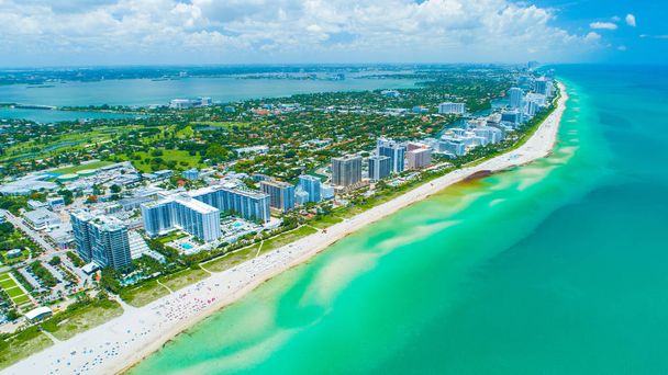 Aerial View City Miami Beach. South Beachille. Floridassa. Yhdysvallat
.  - Valokuva, kuva