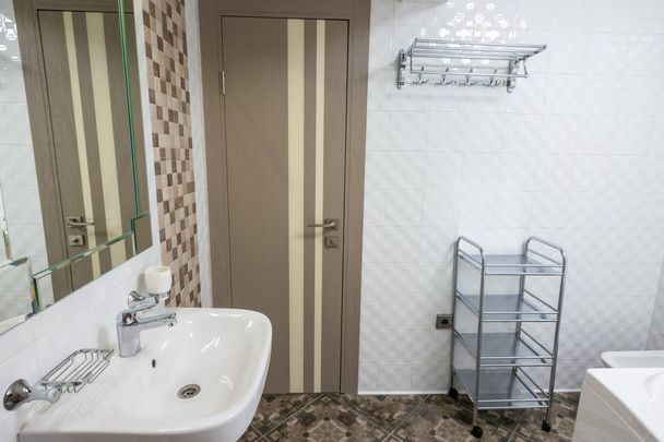 Interior of large bathroom, entrance view - Photo, Image