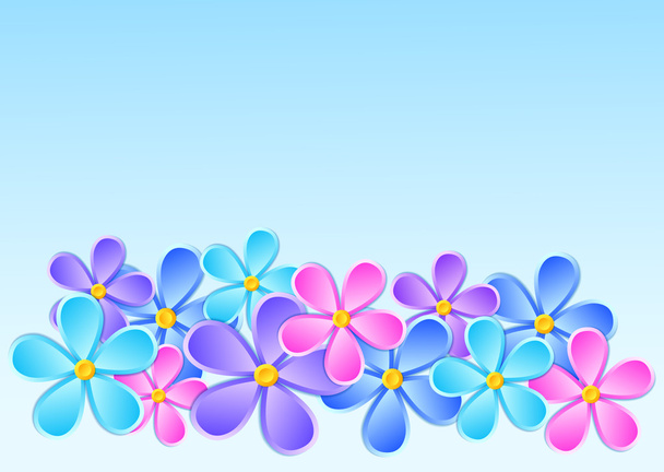 Greeting card with paper flower. - Vector, Image