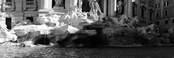 Details of the famous Trevi fountain - Photo, Image
