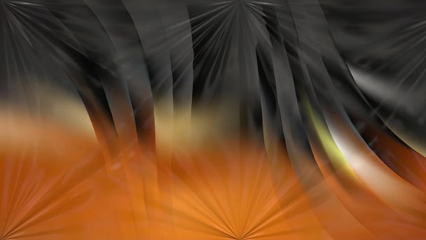 glänzend orange und schwarz Hintergrund Design schöne elegante Illustration Grafik-Design - Foto, Bild