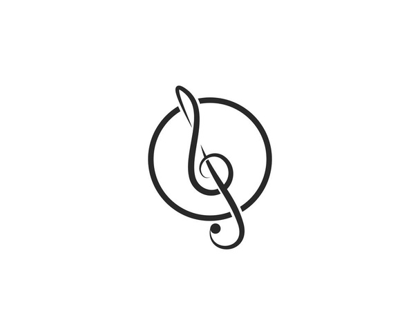 Musik Note Icon Vector - Vektor, Bild