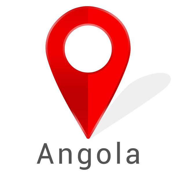 Web label sticker Angola - Foto, afbeelding