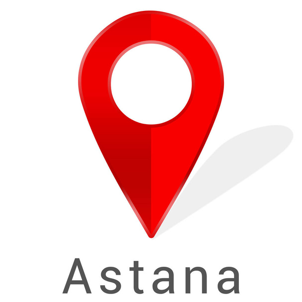 Web label sticker Astana - Foto, afbeelding