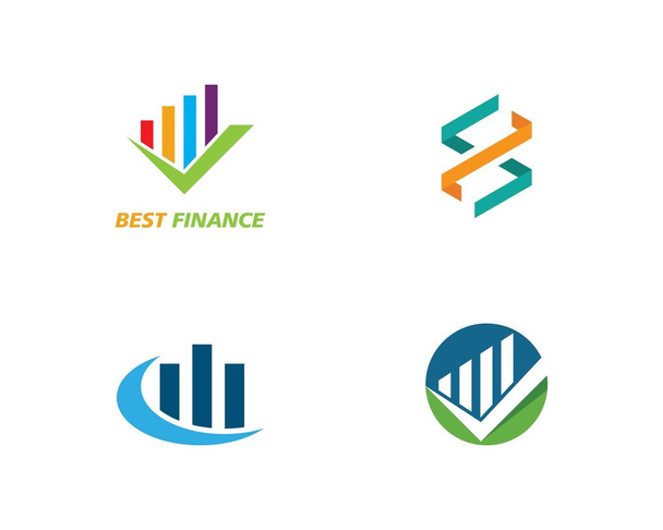Шаблон логотипа Business Finance - Вектор,изображение