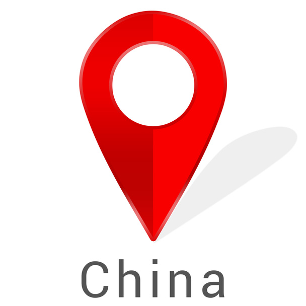 Naklejka etykiety internetowej Chiny - Zdjęcie, obraz