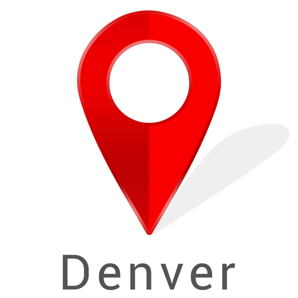 Web label sticker Denver - Foto, afbeelding