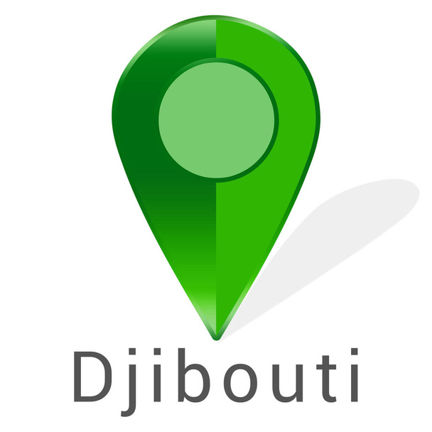 étiquette web autocollant Djibouti - Photo, image
