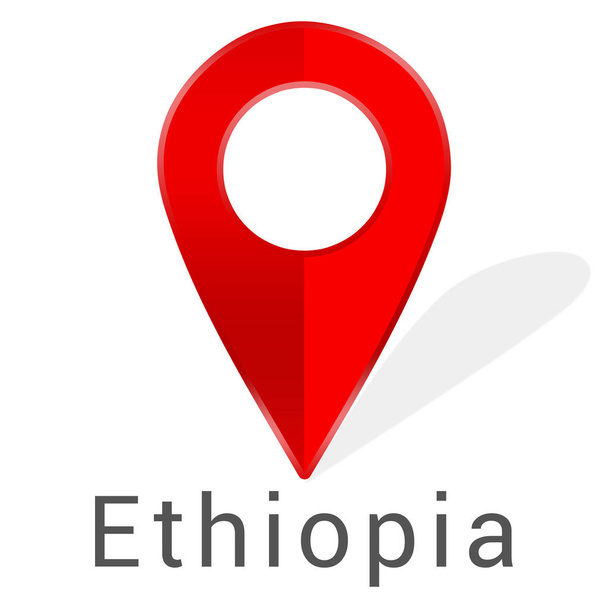 Web Label Sticker Ethiopia - Фото, изображение