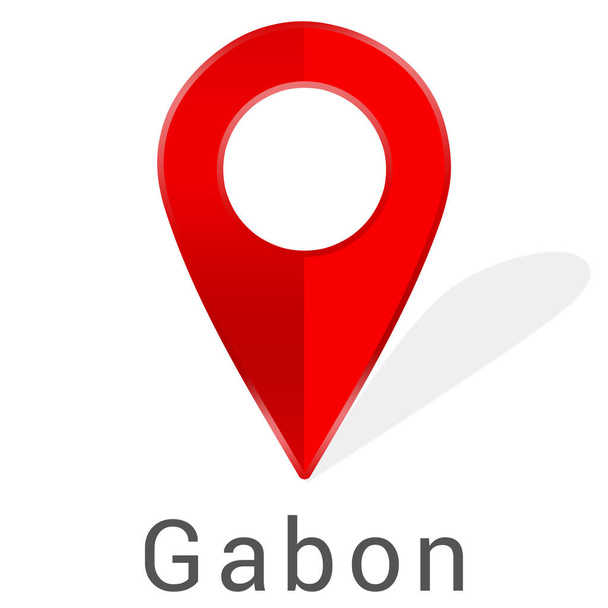 naklejka etykiety internetowej Gabon - Zdjęcie, obraz